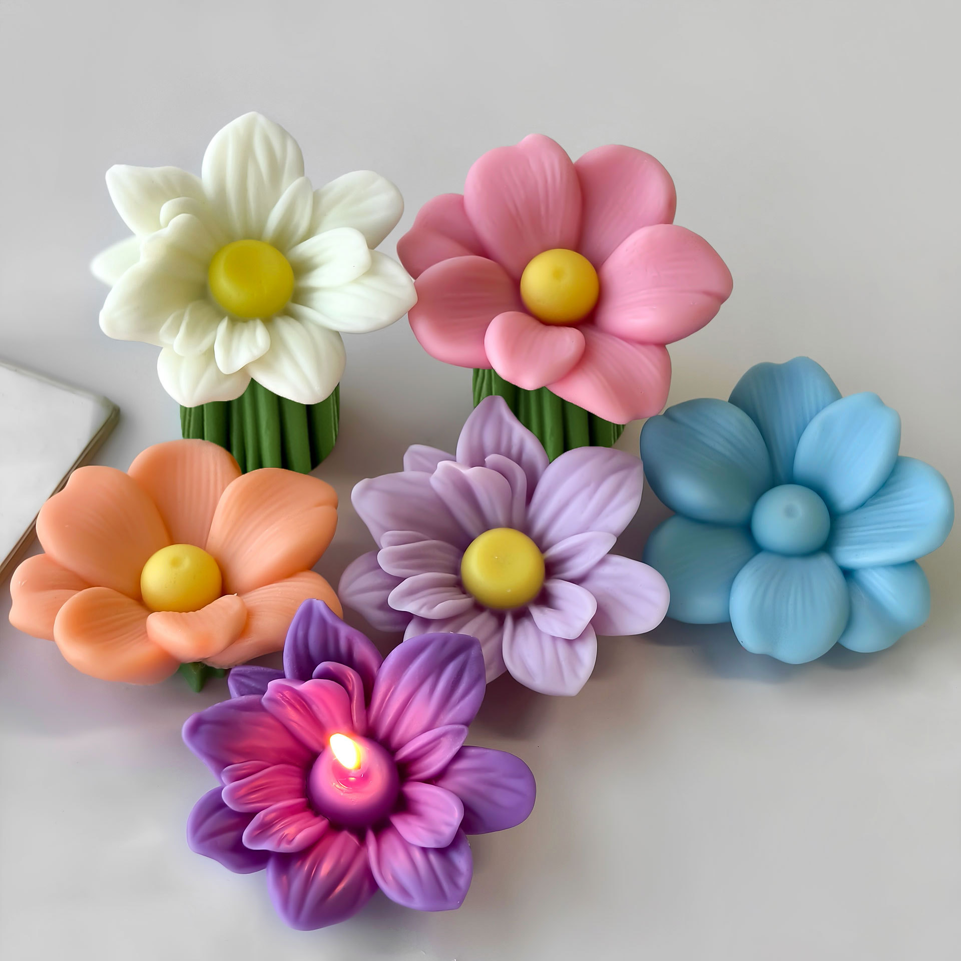 Soap Making At Home - DIY flores Aroma vela molde de