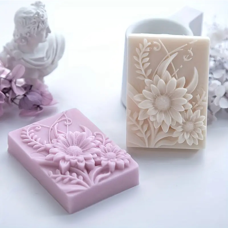 Soap Making Chemical - Molde de silicona para jabón cuadrado