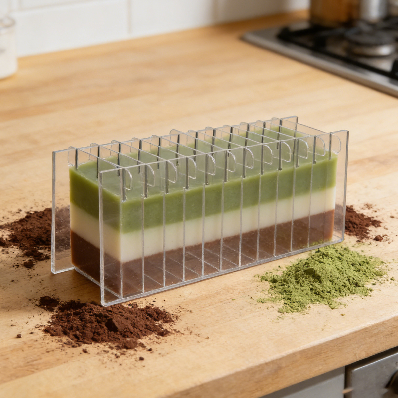 Soap Making Process - Tablero divisor de jabón acrílico para