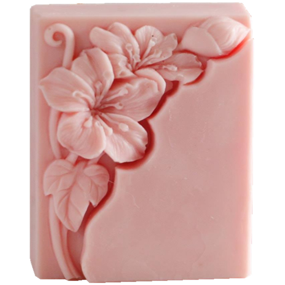 Bonito molde de jabón Floral,  - Soap Making Process reseña y precio