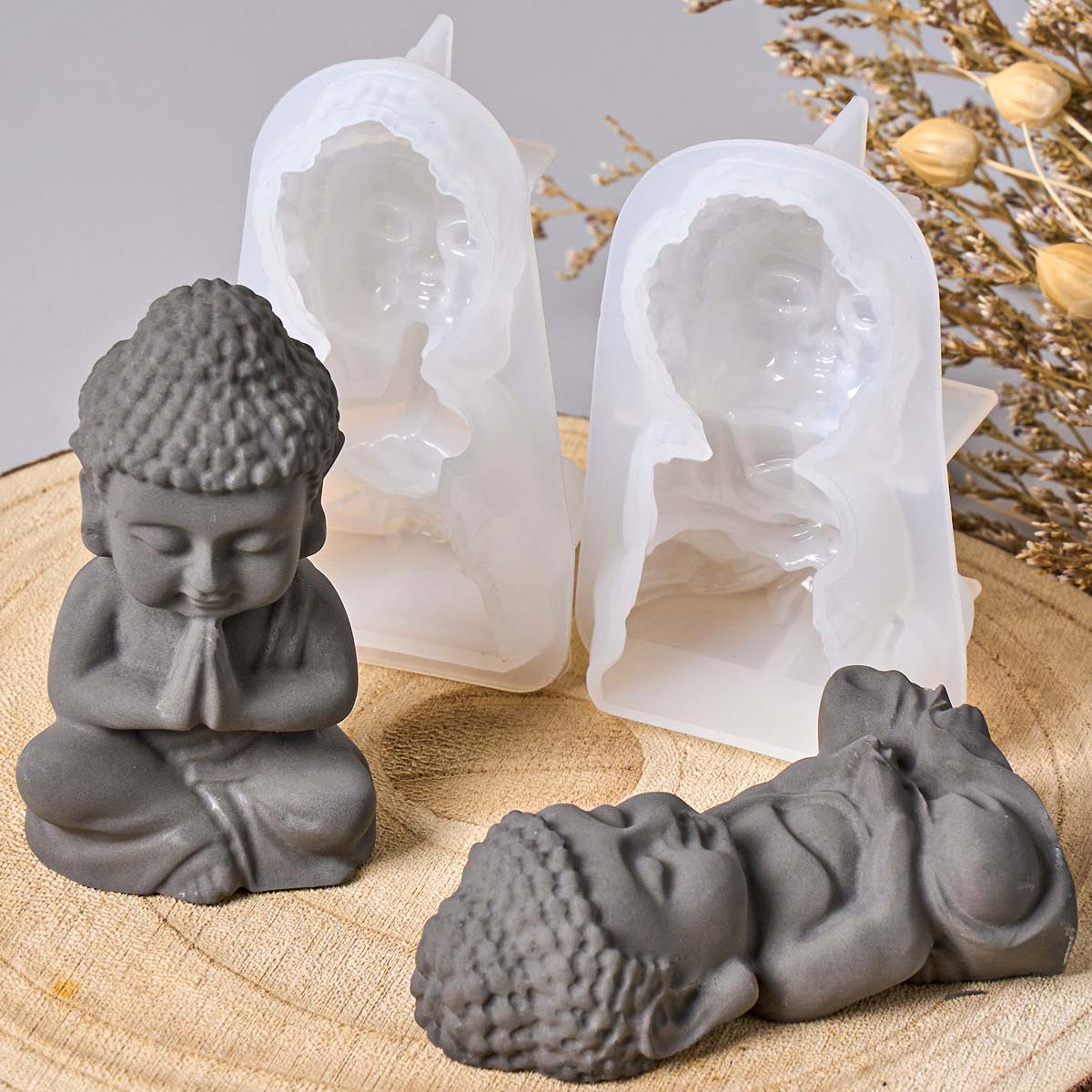 Molde de silicona 3D de Buda p - Soap Making Process reseña y precio
