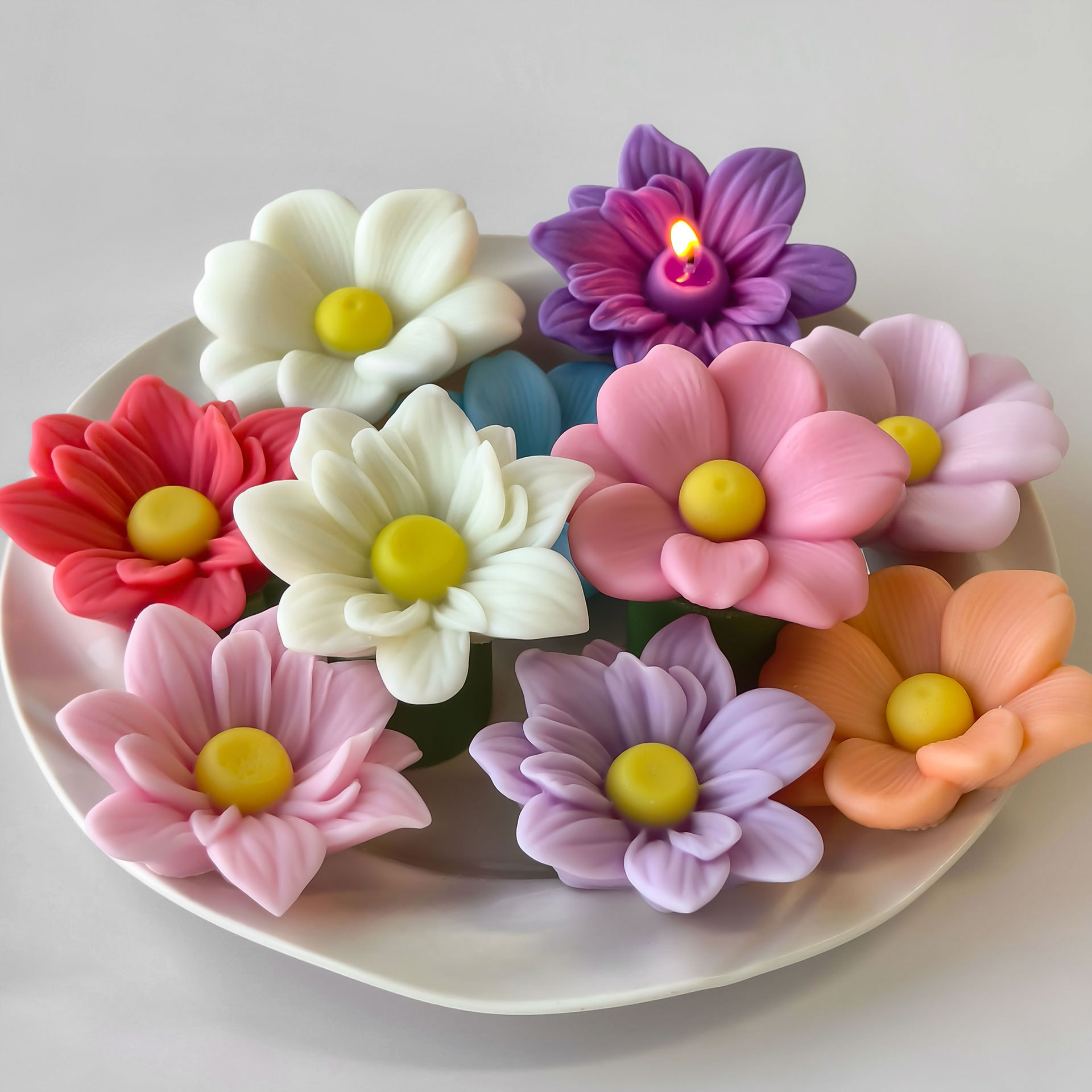 DIY flores Aroma vela molde de - Soap Making At Home reseña y precio
