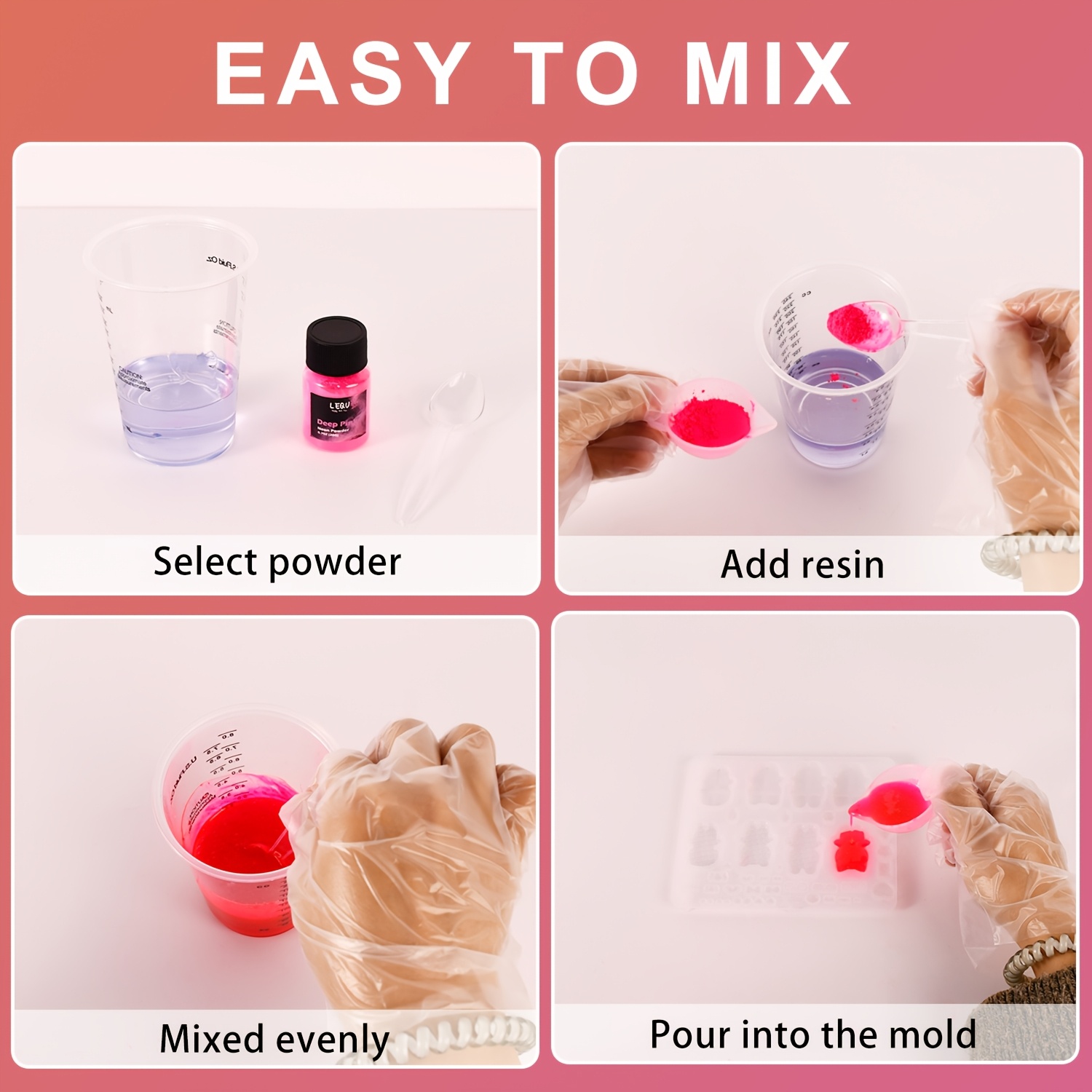 LEQU Polvo de Pigmento de Resi - Soap Making Experiment reseña y precio