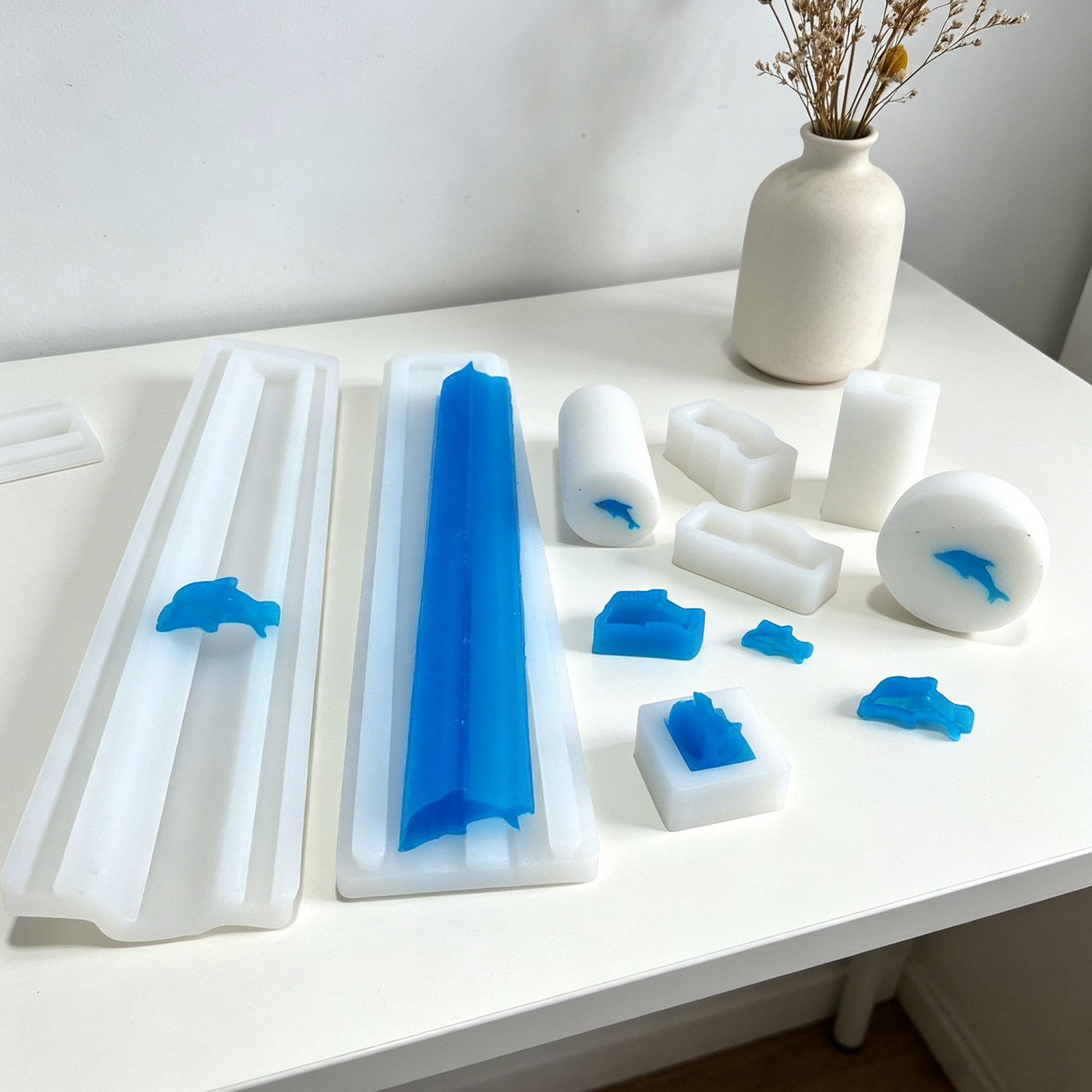 1 Juego de Moldes de Silicona  - Soap Making Process reseña y precio