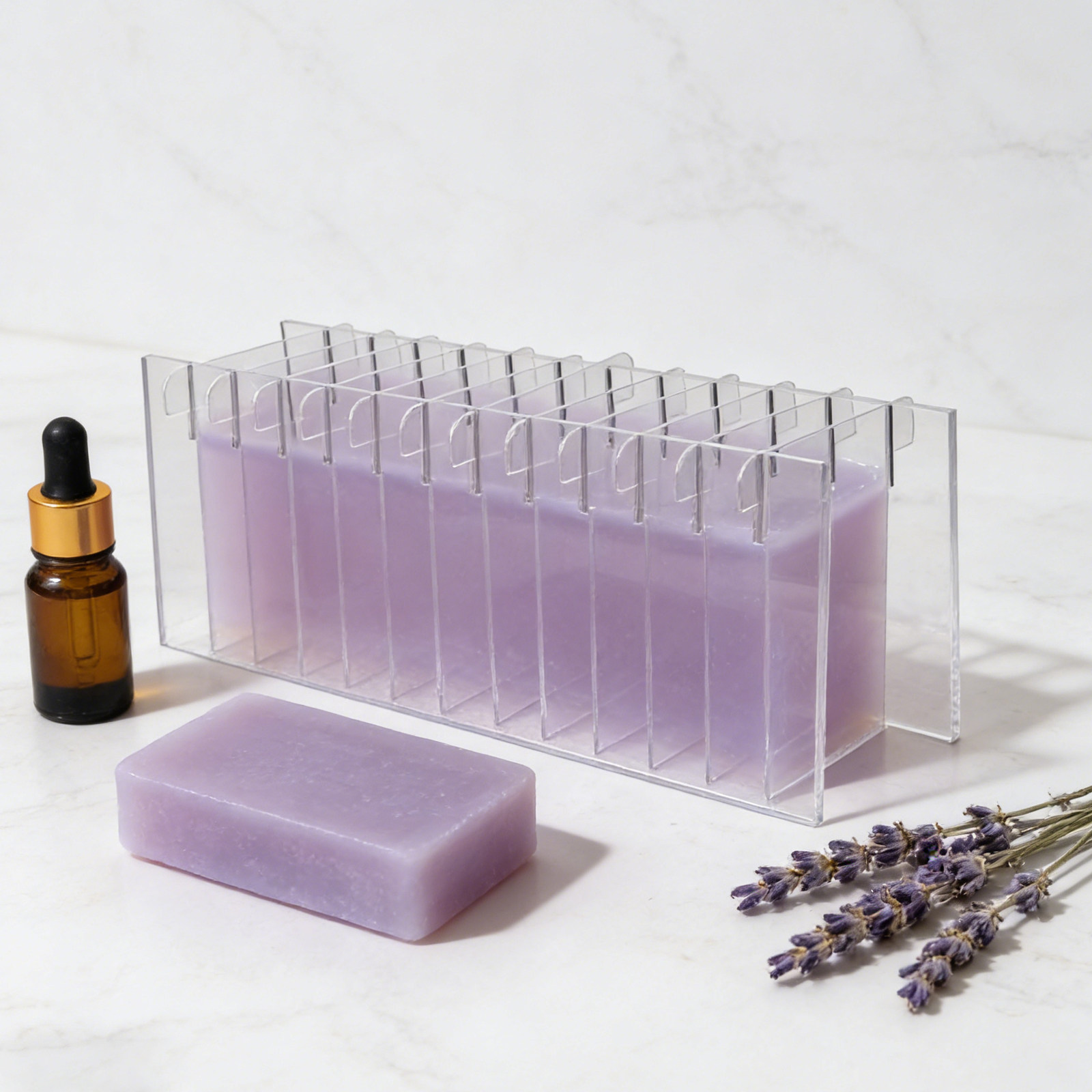 Tablero divisor de jabón acríl - Soap Making Process reseña y precio