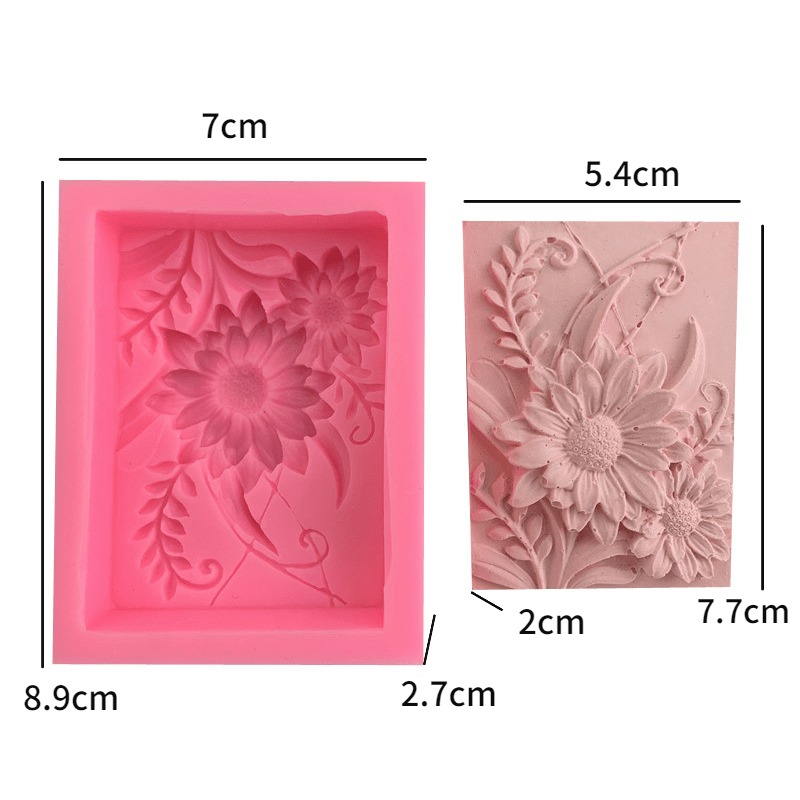 Molde de silicona 3D cuadrado  - Soap Making Experiment reseña y precio