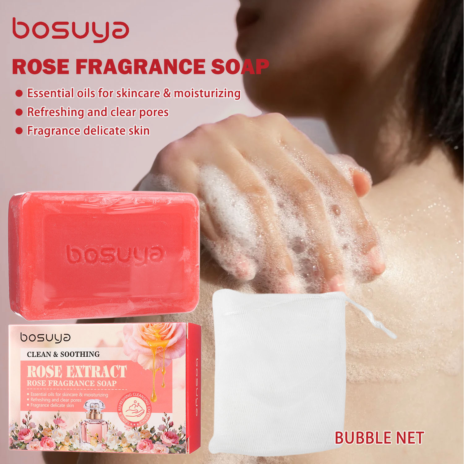 Jabón de rosas, jabón limpiado - Essential Oil Soap reseña y precio