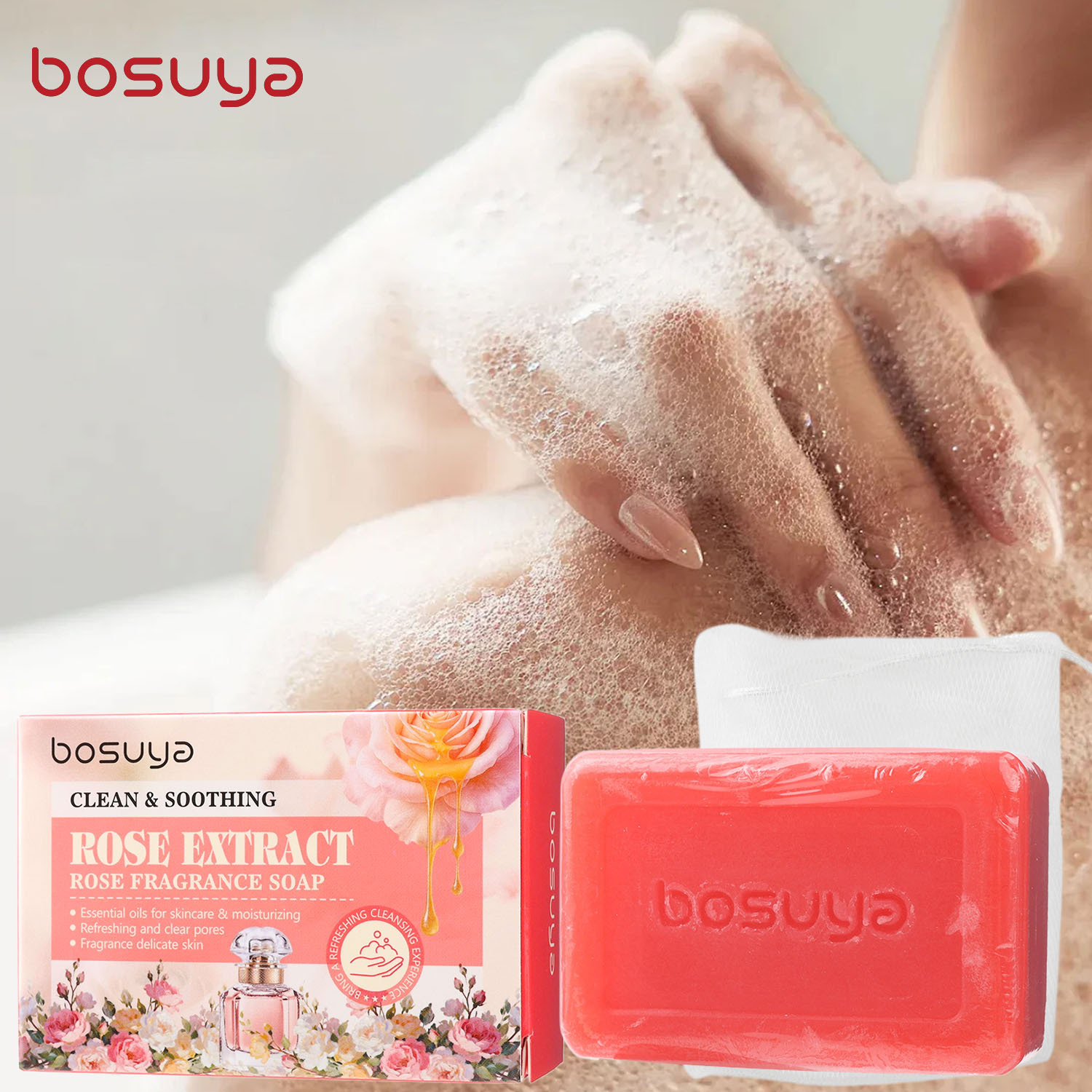 Jabón de rosas, jabón limpiado - Essential Oil Soap reseña y precio